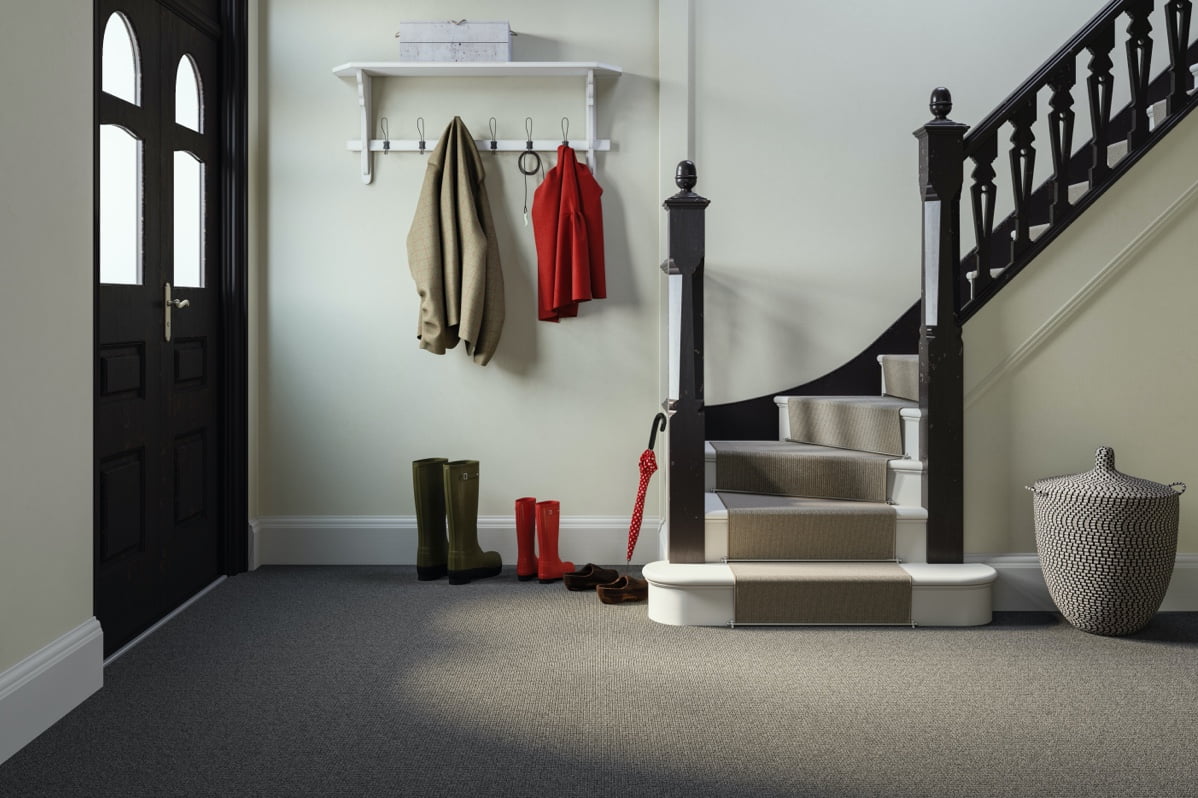 hallway carpet and matching stair runner