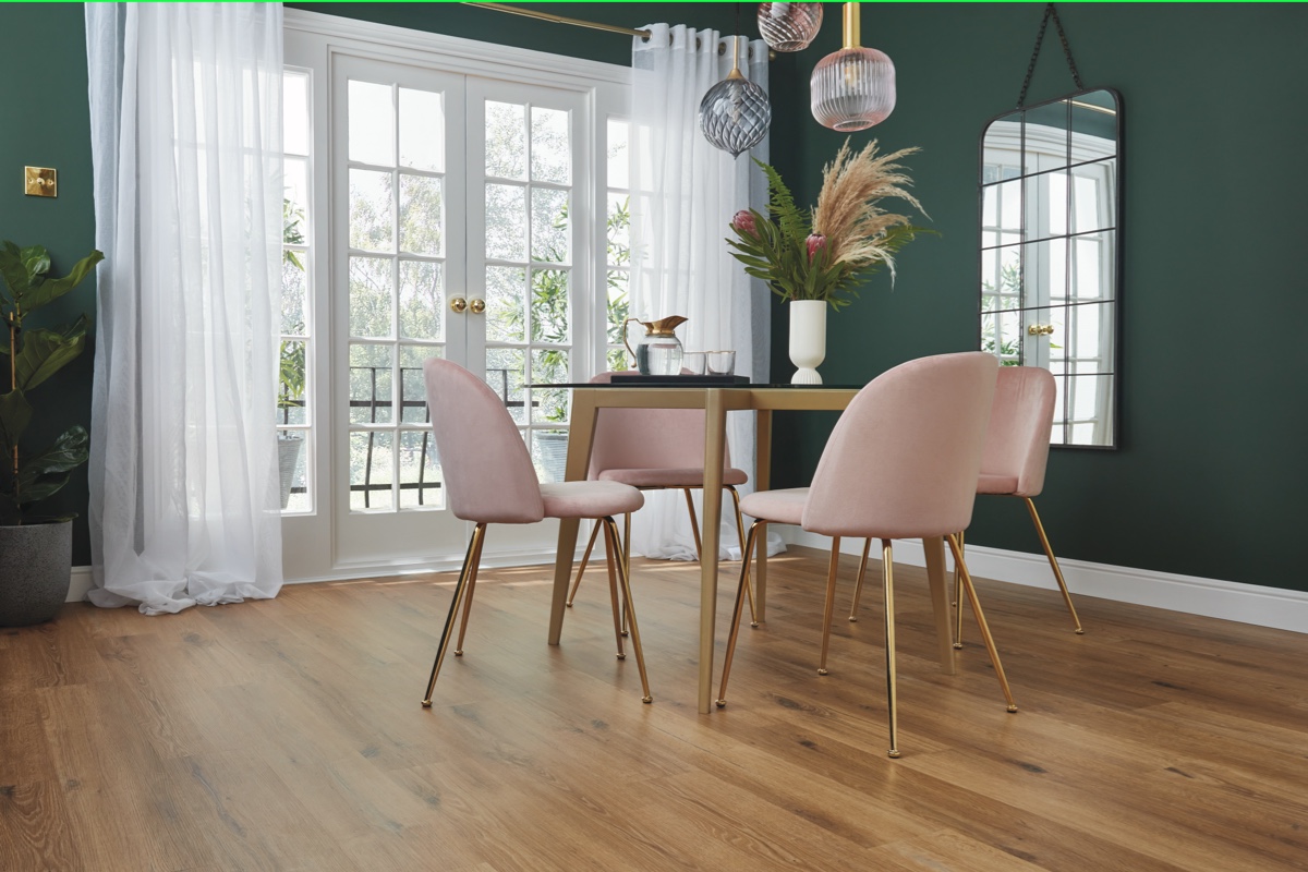 luxury vinyl floor dining room karndean traditional character oak