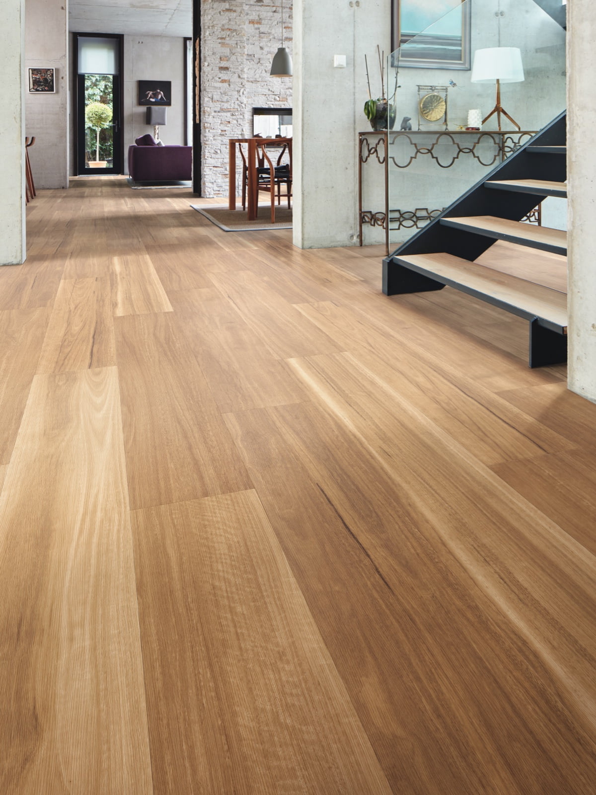 luxury vinyl flooring: Karndean lemon spotted gum