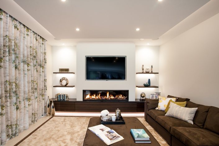 A David Conran custom rug, browns with texture